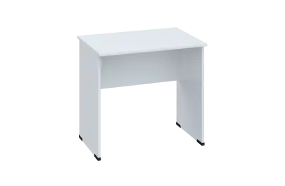 EPL 26 - 8 stůl kancelářský, dřevěná podnož, deska 25 mm, široký 800 mm, bílá